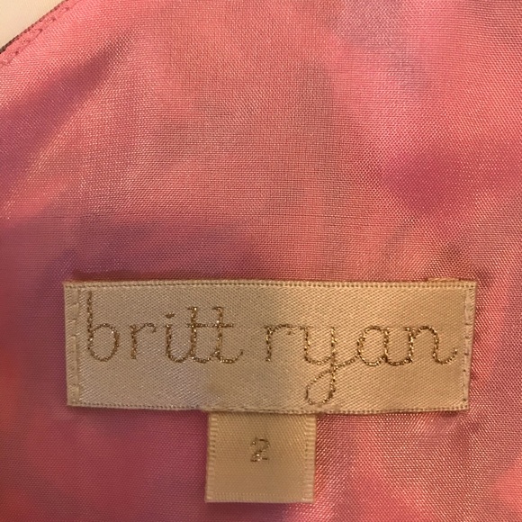 Britt Ryan silk one shoulder dress 2 EUC, sash. - Picture 7 of 8